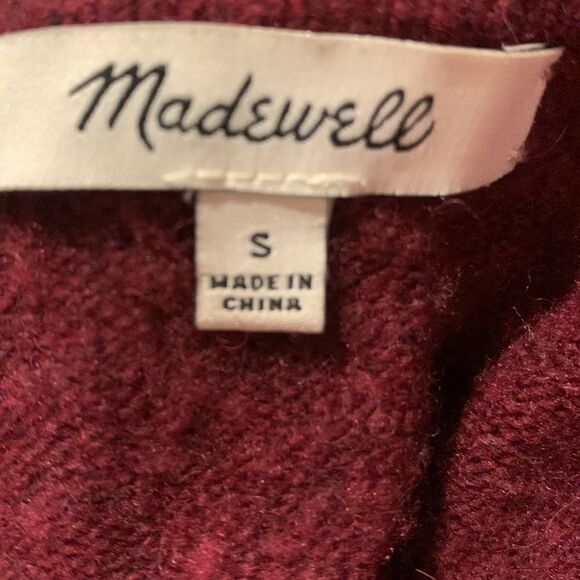Madewell Women’s Long Open Front Merino Wool Alpaca Blend Cardigan Sweater S - Picture 5 of 8